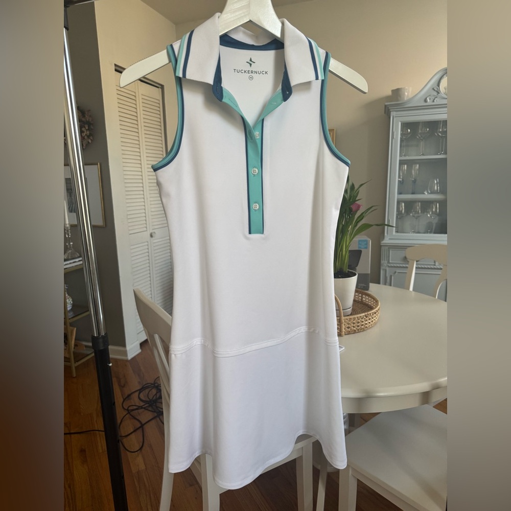 EUC Tuckernuck Brand Lisbon Piped Sterling Tennis Dress, XS
